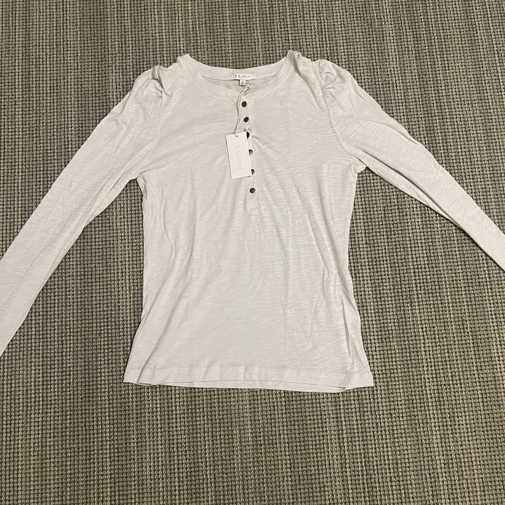 Z Supply Liv Brushed Slub Henley.